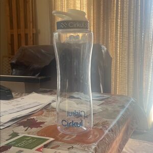 Cirkul Clear Hydration Bottle with White Lid